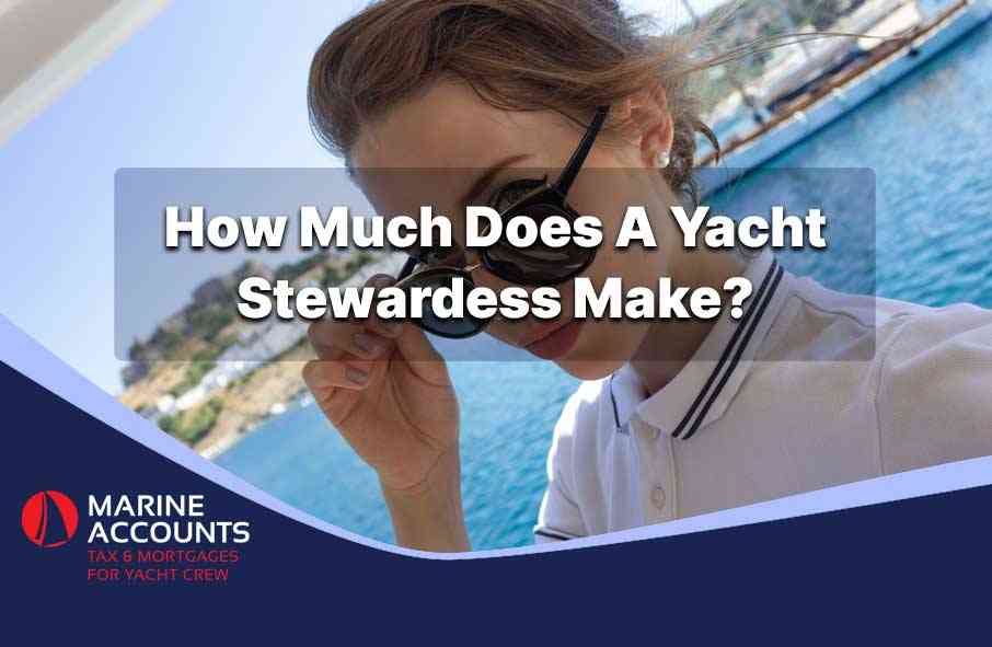 how much does a stewardess make on a private yacht